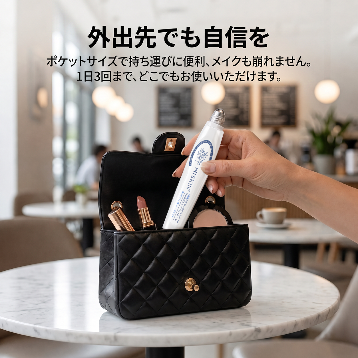 HISKIN® 👩‍⚕️ 7日間 スキンタグ＆スポットケアイレーサー 痛みを抑え、肌への負担に配慮した次世代ローラーボール式集中ケア